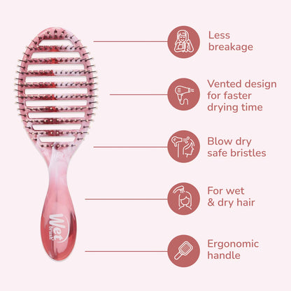 Speed Dry Vented Detangling Hair Brush